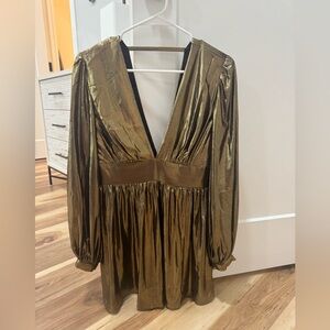 NWT Gianni Bini Metallic Mini Dress